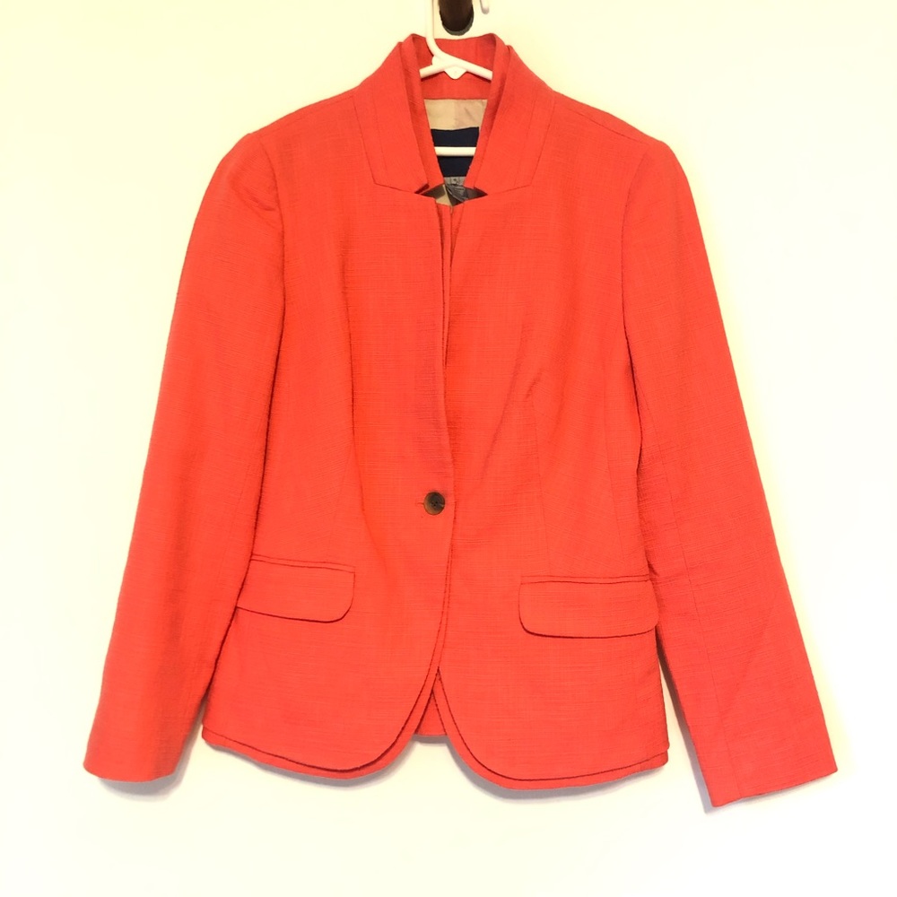 J.Crew Regent Blazer Salmon Pink in Cotton 0